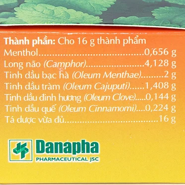 Cao Sao Vàng Danapha hỗ trợ điều trị cảm cúm, nhức đầu (16g)