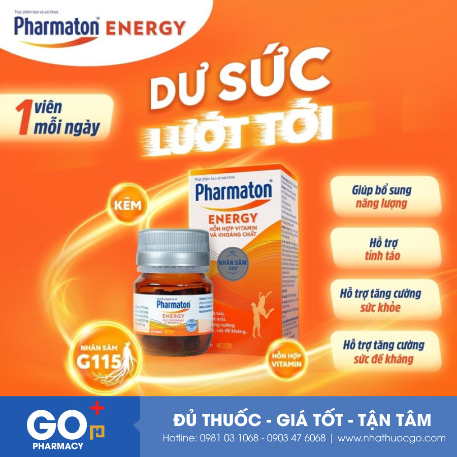 Pharmaton Energy (lọ 30 viên)