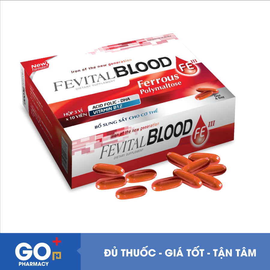 Viên sắt bổ máu Fevital Blood (30 viên)