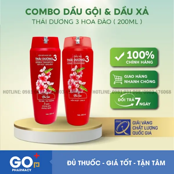 Dầu gội Thái Dương 3 200ml