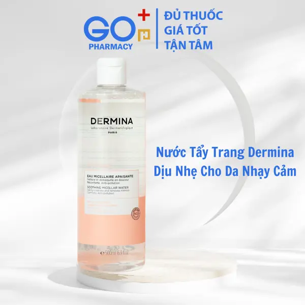 Nước Tẩy Trang Dermina Dịu Nhẹ Cho Da Nhạy Cảm (500ml)