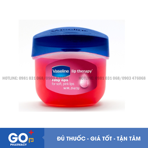 Sáp dưỡng môi Vaseline Lip Therapy Rosy Lips mềm môi hồng hũ (7g)