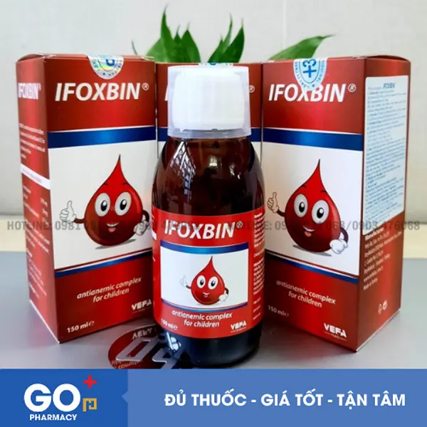Siro Sắt IFOXBIN nhập khẩu cho trẻ từ 0 tháng tuổi (150ml)