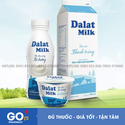 Sữa Tươi Thanh Trùng Dalat Milk (Hộp 950ml)