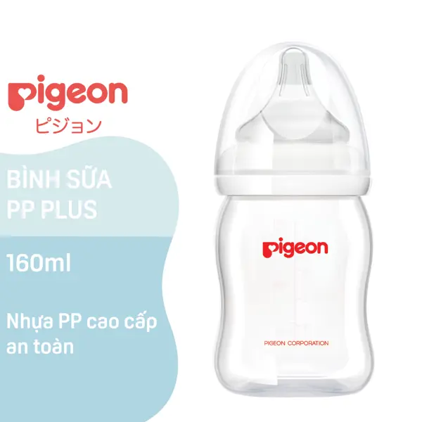 Bình sữa Pigeon PP Plus 3+ month 160ml